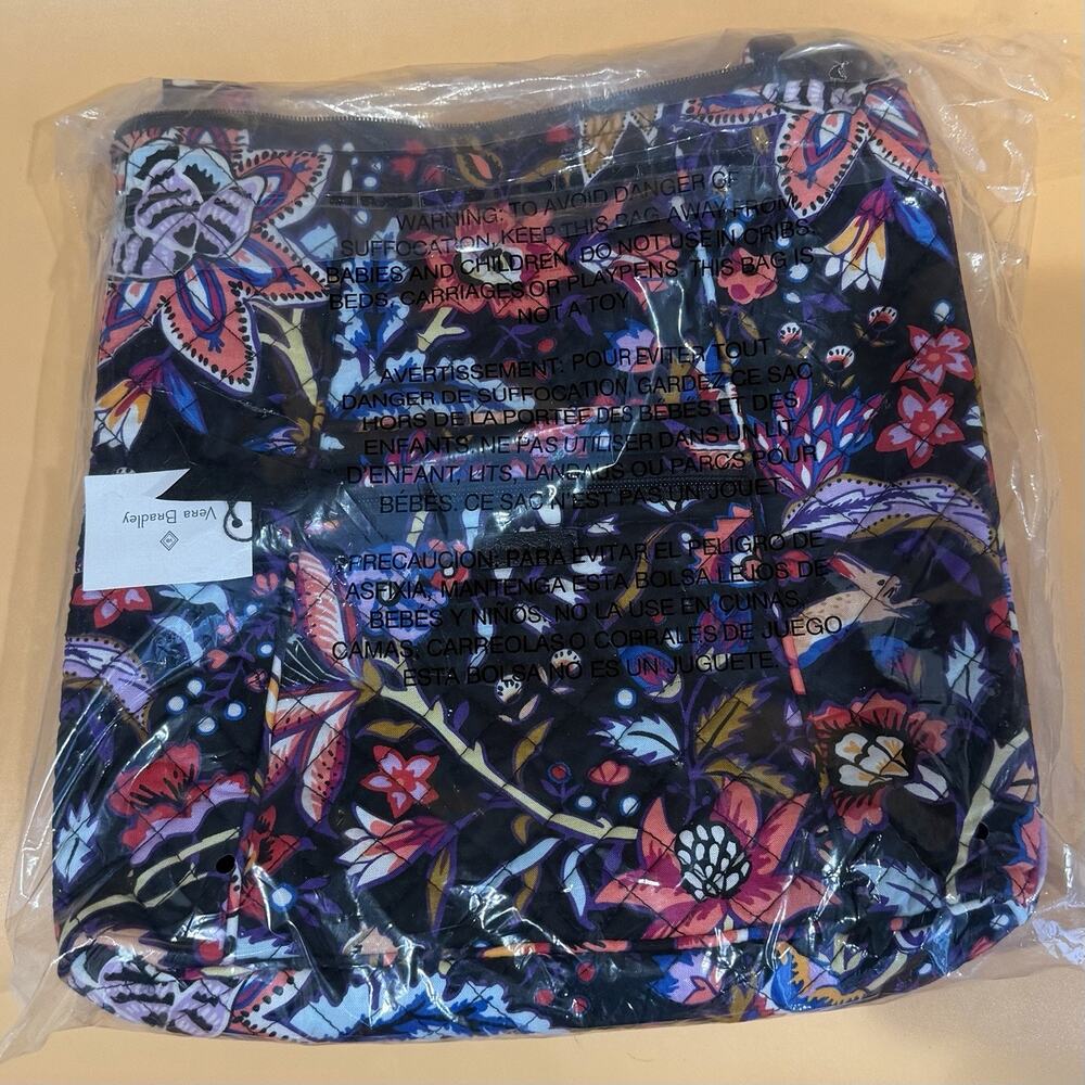 Vera Bradley Quilted Hipster Crossbody Bag Retired Foxwood Multi Floral Pattern